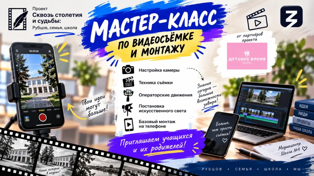 Мастер-класс по видеосъёмке и монтажу